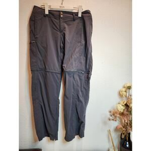 ExOfficio Insect Shield Zip Off Hiking Pants Women’s 8 Gray Convertible‎ Outdoor